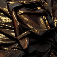 Ткань Бифлекс напыление точка (коричневый-золото)